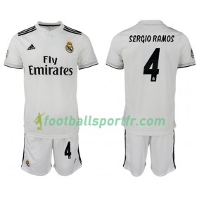 Tenue Real Madrid SERGIO RAMOS 4 Enfant Domicile 2018-2019 Maillot de Foot